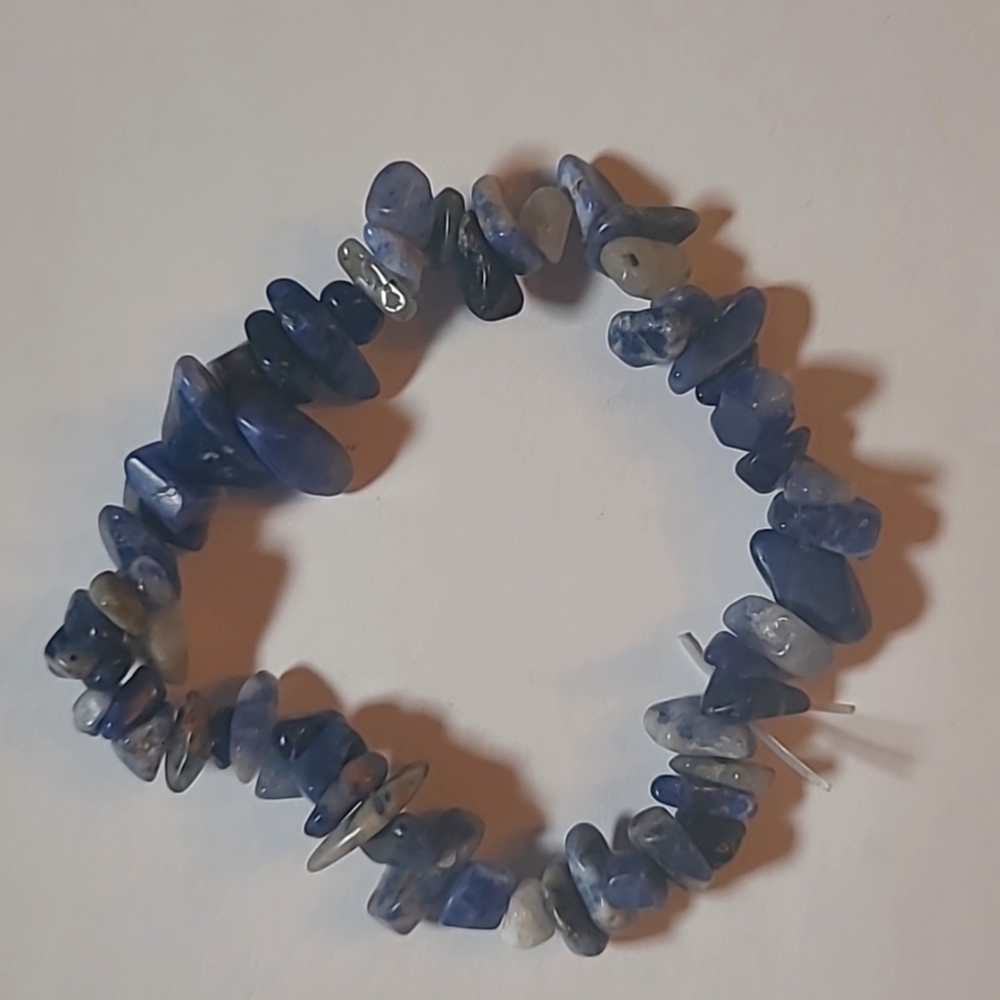 3/$15 Sodalite Crystal Gemstone Healing Bracelet